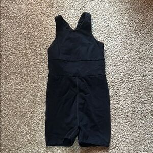 Black Sleeveless Romper